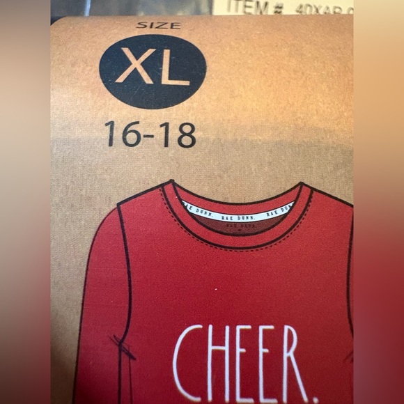 Rae Dunn Cheer 2pc Ladies Pajama Set - Picture 3 of 4